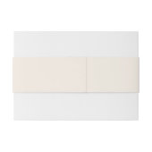 Classic Brown Floral Invitation Belly Band 招待状ベリーバンド (裏面例)