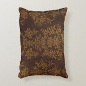 Classic Brown Gold Ornament, Vintage アクセントクッション (正面(垂直))