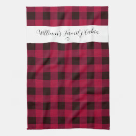 Classic Buffalo Check Family Cabin キッチンタオル