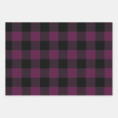 Classic Buffalo Plaid Pink, Burgundy, White  ラッピングペーパーシート (正面)