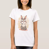 Classic Bunny Design -Minimalistic Tシャツ (正面)
