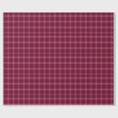 Classic Burgundy Tartan Plaid Gift ラッピングペーパー (フラット)