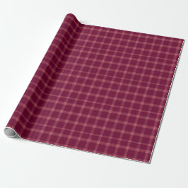Classic Burgundy Tartan Plaid Gift ラッピングペーパー