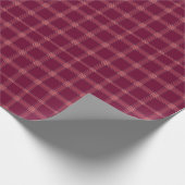 Classic Burgundy Tartan Plaid Gift ラッピングペーパー (角)