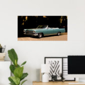 CLASSIC CADILLAC CONVERTIBLE ポスター (ホームオフィス)
