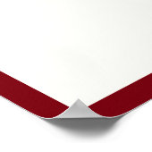 Classic Calligraphy Deep Red Old Money Wedding ポスター (角)