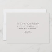 Classic Calligraphy Graduation Photo サンキューカード (裏面)