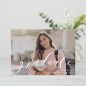 Classic Calligraphy Graduation Photo 案内状 (スタンド正面)