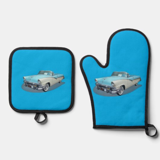 Classic Car 鍋つかみ&鍋敷きセット (正面)