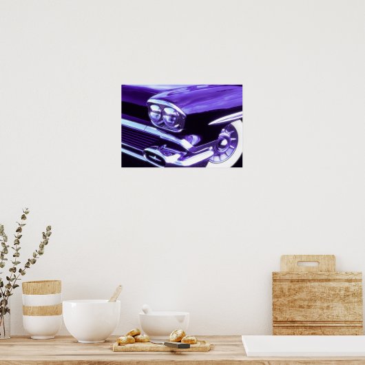 Classic car: 1958 Chevrolet ポスター (キッチン)