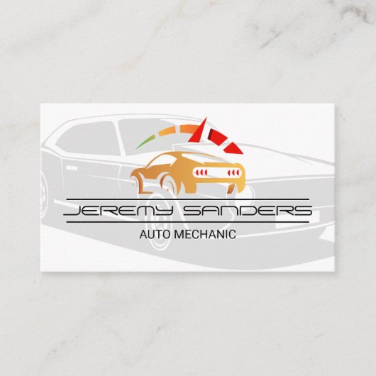 Classic Car | Auto Parts | Mechanic  名刺 (正面)