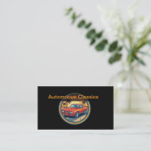 Classic Car Automotive Theme Business Cards 名刺 (スタンド正面)