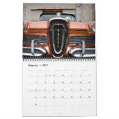 Classic Car Calendar カレンダー (2月 2027)