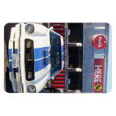 Classic Car Cruise Night at Diner マグネット (横)