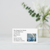 Classic Car Dealer Automobile Business Cards 名刺 (スタンド正面)