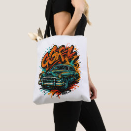 Classic Car Graffiti Tote Bag トートバッグ