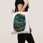 Classic Car Graffiti Tote Bag トートバッグ (クローズアップ)