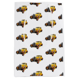 Classic Car Modern Cool ミディアムペーパーバッグ