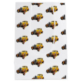 Classic Car Modern Cool ミディアムペーパーバッグ (裏面)