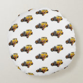 Classic Car Modern Cool ラウンドクッション (裏面)