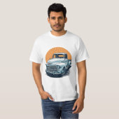 Classic car pickup chevrolet vintage tシャツ (正面フル)