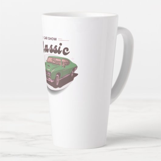 Classic Car Show カフェラテマグ (右アングル)