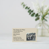 Classic Car Theme Automotive Business Cards 名刺 (スタンド正面)