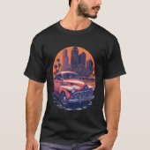 Classic car vintage vegas music 9 tシャツ (正面)