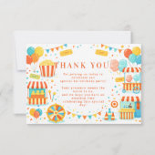 Classic Carnival Storybook Birthday サンキューカード (正面)