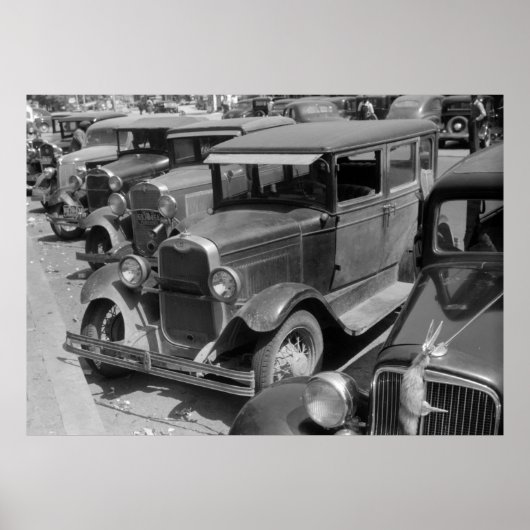 Classic Cars Greensboro, Georgia 1940s ポスター (正面)