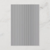 Classic Charcoal Calligraphy Wedding Details エンクロージャーカード (裏面)