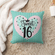 Classic Charm! Sweet 16 Gift Throw Pillow