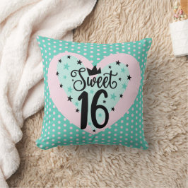 Classic Charm! Sweet 16 Gift Throw Pillow クッション