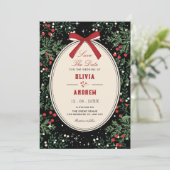 Classic cherry bow wedding 招待状 (スタンド正面)