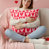 Classic Cherry Red Hearts Valentine Gift クッション