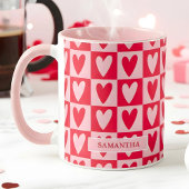 Classic Cherry Red Hearts Valentine’s Gift マグカップ