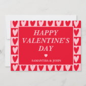 Classic Cherry Red Hearts Valentine’s Gift Card シーズンカード (正面)