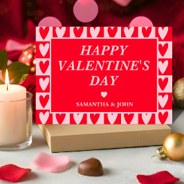 Classic Cherry Red Hearts Valentine’s Gift Card シーズンカード