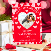 Classic Cherry Red Hearts Valentine’s Gift Photo シーズンカード