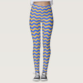 Classic Chevron Striped Leggings レギンス (正面)