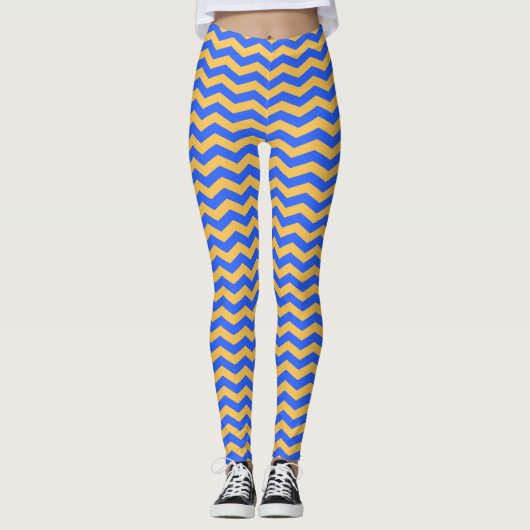 Classic Chevron Striped Leggings レギンス (正面)