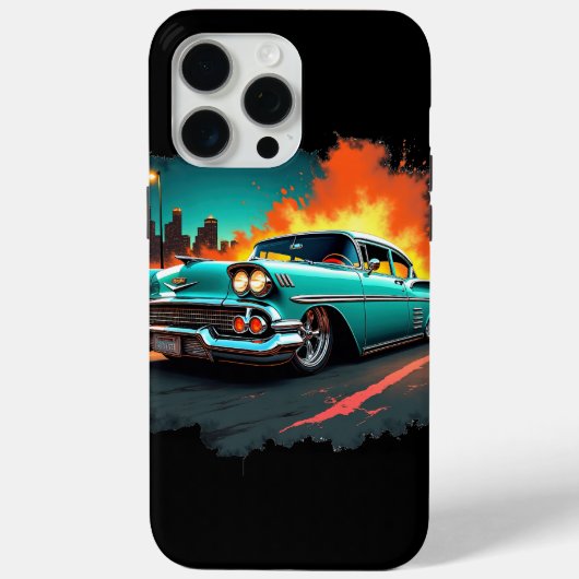 Classic Chevy Street Art iPhone Case Case-Mate iPhoneケース (裏面)