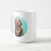 Classic Chic Breakfast Poster Golden Retriever コーヒーマグカップ (正面左)