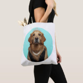 Classic Chic Breakfast Poster Golden Retriever トートバッグ (クローズアップ)