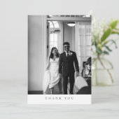 Classic Chic Wedding Photo Thank You Card サンキューカード (スタンド正面)