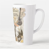 Classic Christian Hymns Songs Music Collage カフェラテマグ (右)