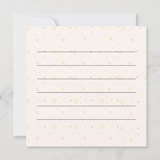 Classic Christmas Bells Holiday Card (裏面)