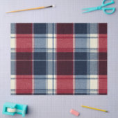 Classic Christmas Blue and Red Plaid 薄葉紙 (クラフト)