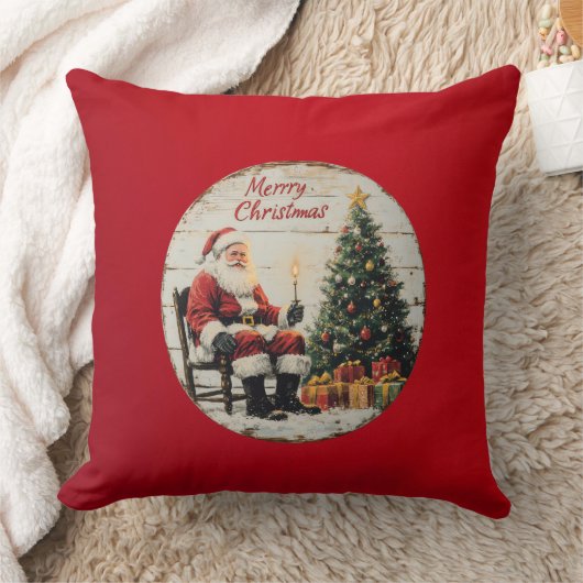 Classic Christmas Buffalo Plaid Pillow  クッション (ブランケット)