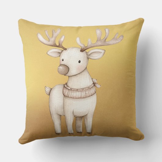 Classic Christmas Buffalo Plaid Pillow  クッション (裏面)